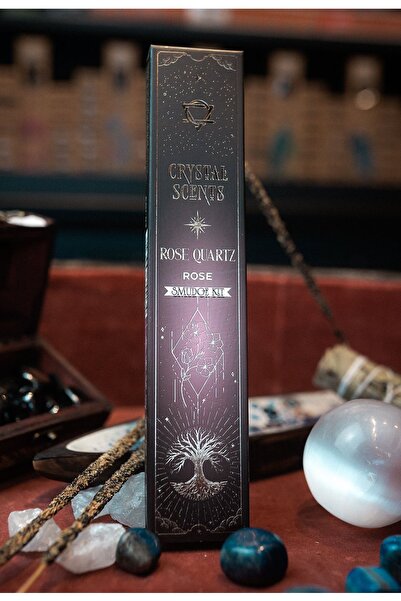 Namaruna Bețișoare parfumate cu cristal de cuarț roz - Trandafir