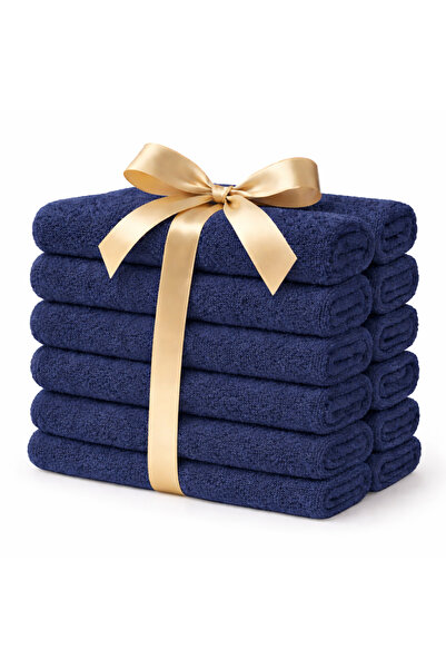 The Cotton Connection Terry Cotton Face Towels - Pack of 12 | Ultra Soft, Hig...