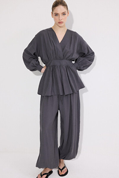 Touché Privé PEPLUM TUNİK ŞALVAR PANTOLON 2'Lİ TAKIM