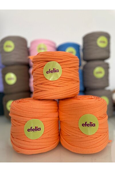 Leila shop Fir de tricotat portocaliu bumbac moale - (600-650g) 1 bucată