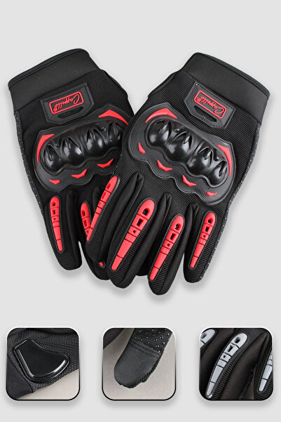 cappello قفازات الدراجات النارية مع حماية لراحة اليد وقابلة للمس باللمس، قفاز...