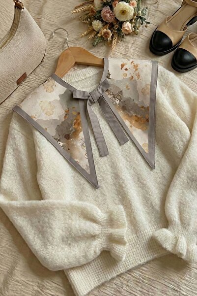 InStyle cu model Guler din satin de nurcă