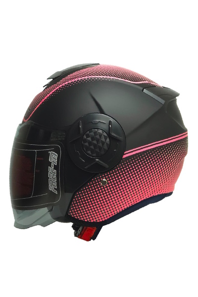 Free-M FR-665 Welkin Yarım Motosiklet Kaskı Güneş Vizörlü