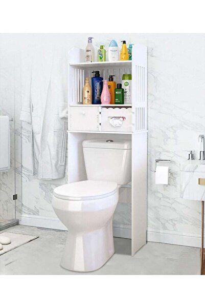 Arabest Over Toilet Storage Cabinet, 3-Tier Bathroom Organizer Shelf, White S...