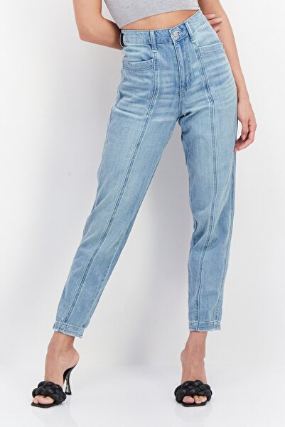 Frayed Jeans Women Regular Fit Stretchable Denim Jeans, Blue