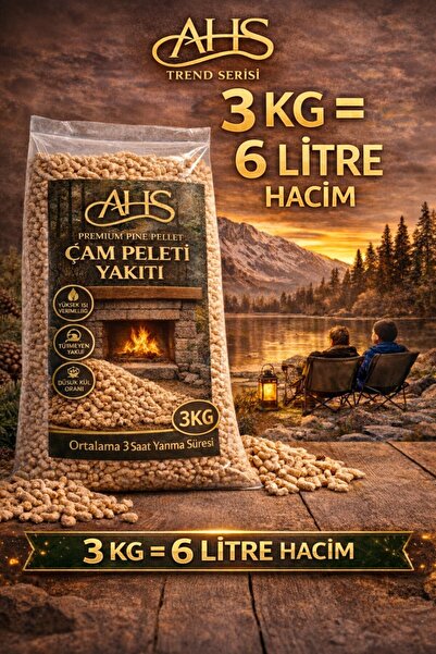 AHS 6 mm Yüksek Isı Değerli A1 Kalite Yakıtı & Kedi Kumu | Doğal, Yüksek Emic...