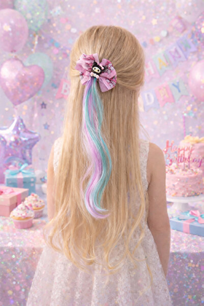VİTRİNMİXMİNİ Kuromi Figured Hair Clip for Girls |   Pastel Colored Long Hair...