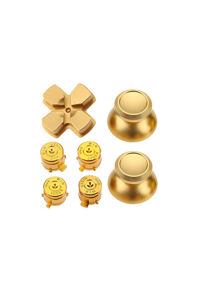 Choice Gold JCD 1set For PS4 Pro SLim C ontroller Metal Thumb Grip Caps Alumi...