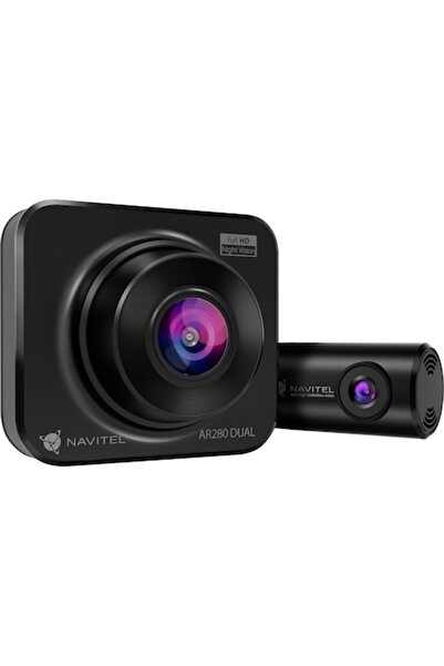 Navitel Camera Auto DVR AR280 DUAL cu Night Vision, front camera FullHD, ecra...