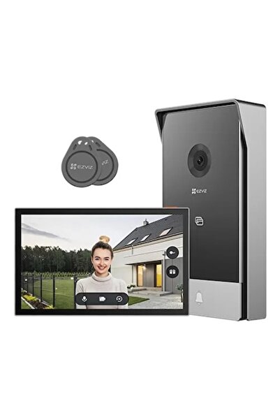EZVIZ Videointerfon HP5, camera de supraveghere incorporata, 1080p, card Micr...