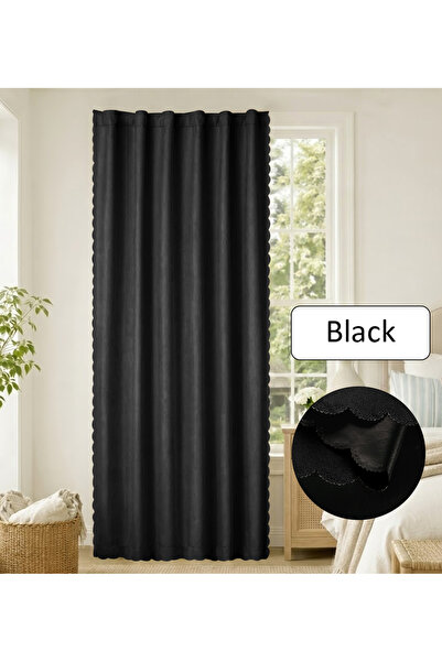 L&Wen Velcro Curtains, 100% Blackout, 1 Panel Without Rods Thermal Insulated ...