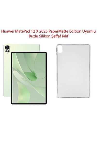 UKSCASE Huawei MatePad 12 X 2025 PaperMatte Edition Uyumlu Buzlu Şeffaf Kılıf