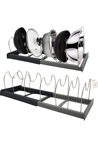 View star Viewstar Stainless Steel Pan Organizer Rack for Cabinet & Drawer, H...