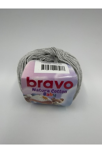 Bravo Natura Cotton Baby Açık Gri 106 %100 Pamuk Koton Bebek ve Amigurumi Pun...