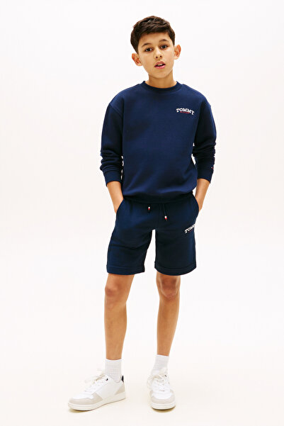 Tommy Hilfiger Lacivert Erkek Çocuk Monotip Graphic Şort