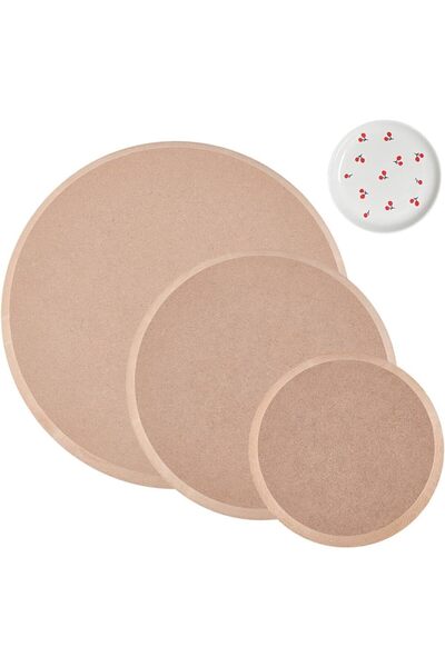 BENECREAT 3 bucăți rotunde de ceramică pentru formarea plăcilor ceramice