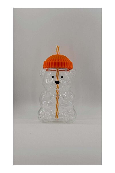 D4 DENIM أكواب زجاجية من زجاج البوروسيليكات على شكل دب مع غطاء من السيليكون و...