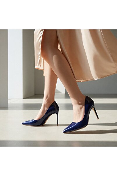 OEM Pantofi eleganti cu toc stiletto pentru dama, cu varf ascutit, cu finisaj...