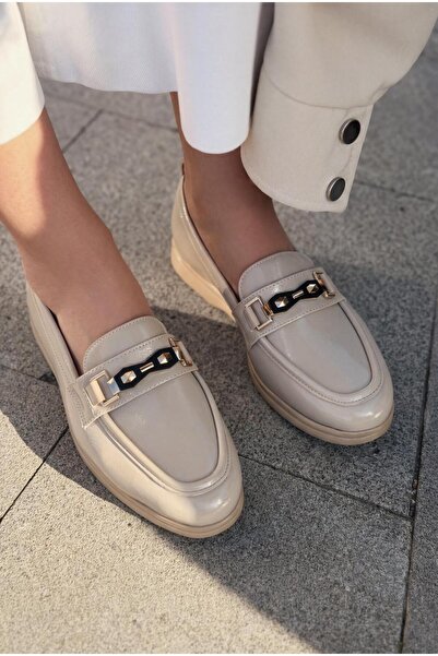 I Love Shoes Torel Γυναικείο Loafer Μπεζ Λουστρίνι