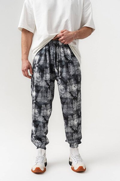 go gang own Μετρόπολις Σαλβάρι με ελαστική μέση και μανσέτες