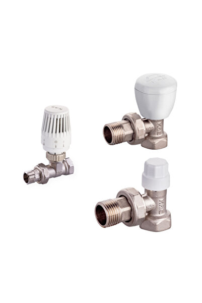 THERMOFIX Set robinet termostatic pentru radiator 1/2" cu robinete de tur și ...