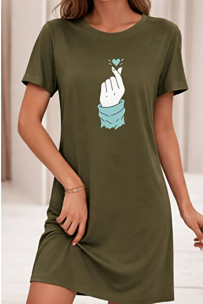 HOFFNUNG Tricou unisex cu mânecă scurtă, guler rotund, imprimeu LOVE HAND, cu...