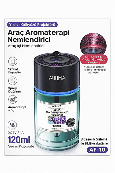 MO DOU Araç İçi Aromaterapi Nemlendirici 120ml USB Şarjlı Ultrasonik Difüzör ...