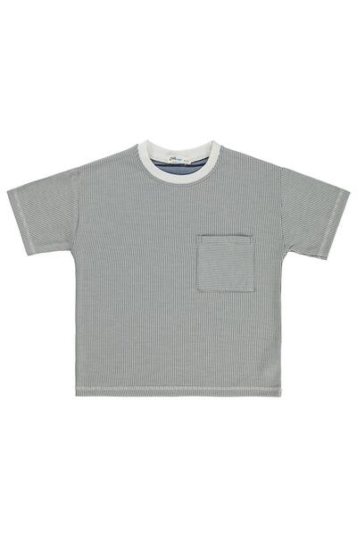 Civil Boys Karyoka Stitched T-Shirt for Ages 6-9 - Blue 6-7 Years