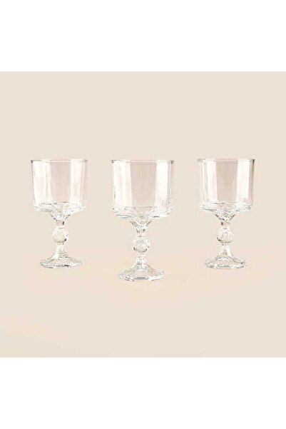 KRD Home Crytalita 3'lü Ayaklı Kase - Şeffaf - 280 ml