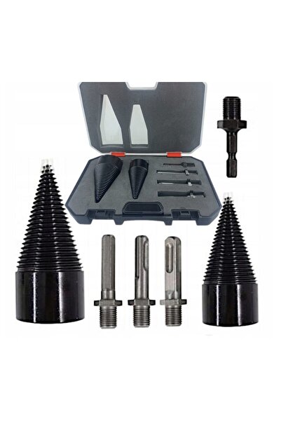 Kraft Set burghie pentru despicat lemn, 32 / 42 mm, 5 piese,