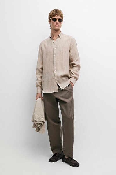 Massimo Dutti %100 keten gömlek