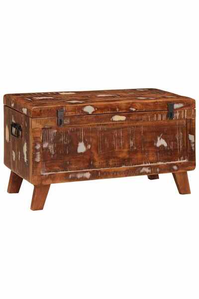vidaxl Storage box 70 x 35 x 40 cm Solid recycled wood