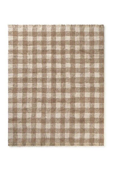 Lorena Canals Çocuk Odası Halısı, Ekose Marron M 150x180cm