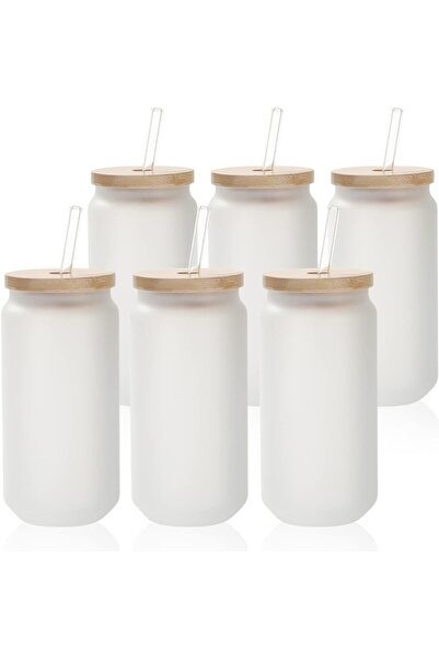 NASAQ علب زجاجية فارغة من نوع PYD Life بتقنية التسامي، سعة 18 أونصة، بلون أبي...