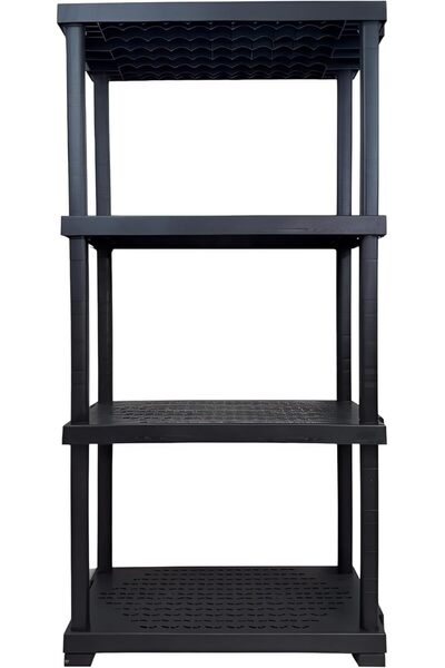 Home Pillar وحدة رفوف تخزين قابلة للتعديل بأربعة مستويات بسعة تحميل تصل إلى 2...