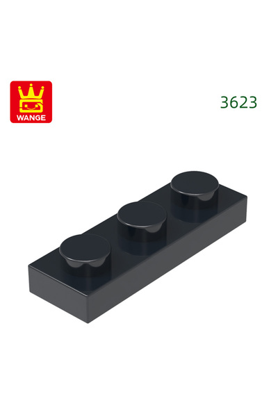 Choice61 about 206pcs 75.Black Wange 206Pcs/lot 3623 Thin 1X3 Building Blk M ...