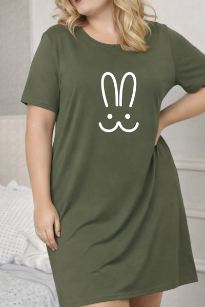 HOFFNUNG UNISEX majica kratkih rukava sa okruglim izrezom RABBIT jednobojna D...