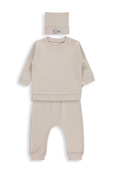 Civil Baby Bereli 3-Piece Set for 6-18 Months - Beige
