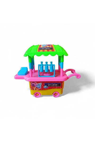 Hureggo vintage seyyar plastik dondurma arabası & 15x13 cm