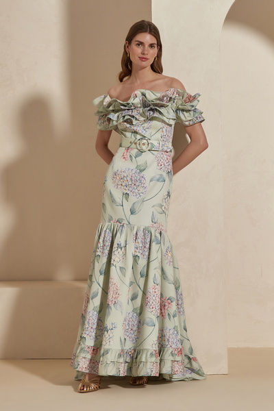 Dahlia Bianca Anne Çiçek Desenli Elbise