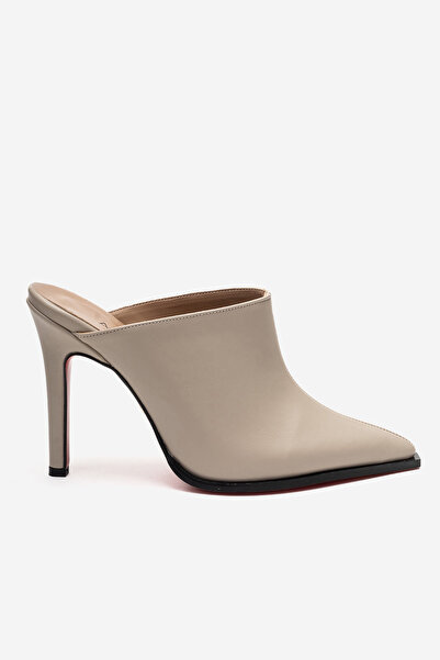 Ayakkabı Ateşi Piele bej Stiletto pantofi cu toc cu vârf ascuțit Rochie de se...