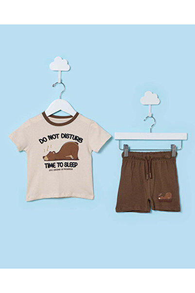 REDTAG طقم بيجاما للأولاد الرضع بتصميم دب بيج