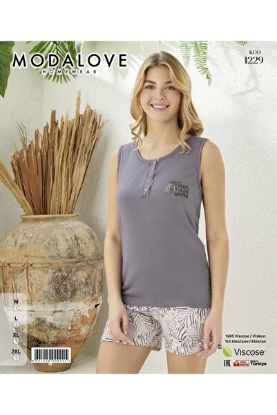 ROYAM Modal Ove Women's Viscose Soft-Textured Wide-Strap Shorts Set