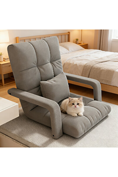 Sumkyle كرسي أرضي قابل لتعديل الوضعية، كرسي استرخاء داخلي، أريكة قابلة للطي م...