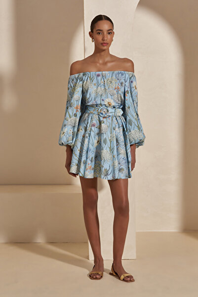 Dahlia Bianca Charlize Çiçek Desemli Elbise