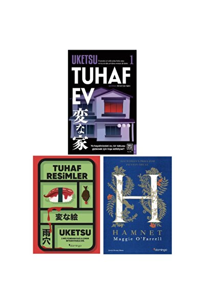 Domingo Yayınevi tuhaf ev + tuhaf resimler+ hamnet=(3kitap)