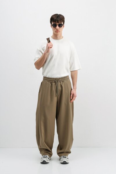 VAMOSCLO Balloon fit khaki trousers