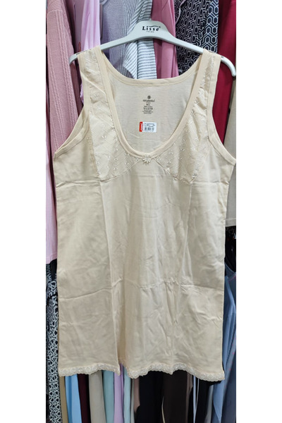 Ceylanoğlu Γυναικείο ολόσωμο εσώρουχο 3-σε-1 Βαμβάκι σε Με γκιπούρ δαντέλα απ...