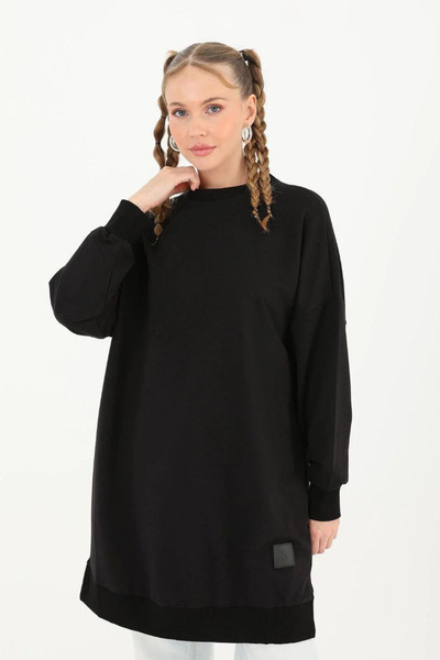 Loreen Basic Sweat - Black Black