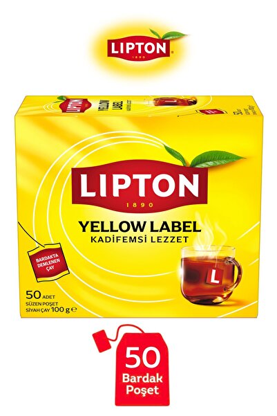 Lipton Yellow Label Bardak Poşet Çay 50li